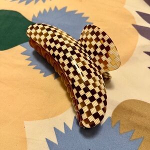 Machete Grande Heirloom Claw in Tortoise Checker